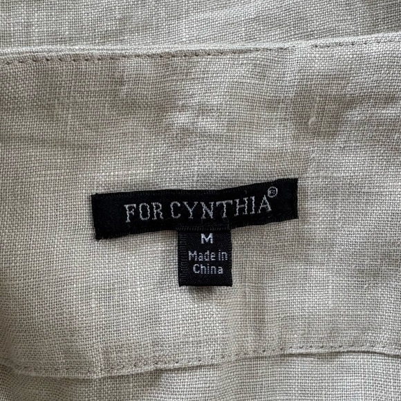 For Cynthia 100% Linen Maxi Long Modest Skirt Sand Neutral Boho Chic Size Medium - Picture 10 of 16